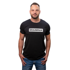 BrainMax férfi csíkos póló - fekete Méret: XL férfi póló