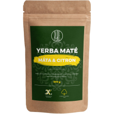 BrainMax Pure Organic Yerba Mate - Menta és citrom, 500 g reform élelmiszer