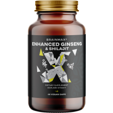 BrainMax Továbbfejlesztett Ginzeng és Shilajit, 60 növényi kapszula Étrend-kiegészítő vitamin és táplálékkiegészítő