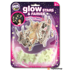 Brainstorm Glow csillagok és tündérek foszforeszkáló matricaszett matrica