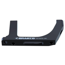Brakco Spyral Brakco flat mount tárcsafék adapter, első, FM140-PM160, alumínium, fekete kerékpár fék