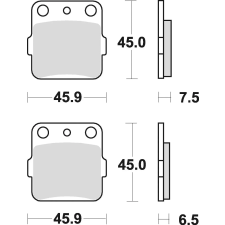 Braking 686SM1 fél-fém fékbetét Braking Futómű és fék alkatrészek Fékbetétek (tárcsafék) egyéb motorkerékpár alkatrész