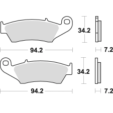 Braking 772CM46 szinterezett fékbetét offroad versenyhez Braking Futómű és fék alkatrészek Fékbetétek (tárcsafék) egyéb motorkerékpár alkatrész