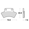 Braking 856CM44 szinterezett fékbetét offroad Braking  Futómű és fék alkatrészek Fékbetétek (tárcsafék)