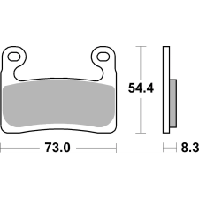 Braking 994CM55 fékbetét fél-fémes verseny Braking Futómű és fék alkatrészek Fékbetétek (tárcsafék) egyéb motorkerékpár alkatrész