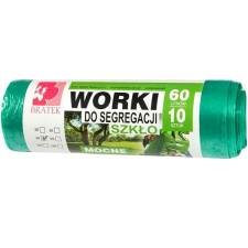 BRATEK ellenálló szemetes zsák - üveg 60 l, 10 darab tisztító- és takarítószer, higiénia