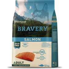 Bravery Dog Adult Medium/Large Grain Free Salmon (2 x 12 kg) 24kg kutyaeledel