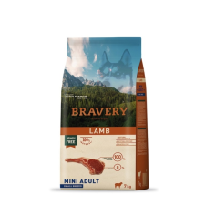 Bravery Grain Free Adult Mini Lamb 7 kg kutyaeledel