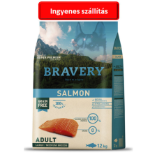 Bravery Salmon Adult Large/Medium Breeds 12 kg Hypoallergén kutyaeledel