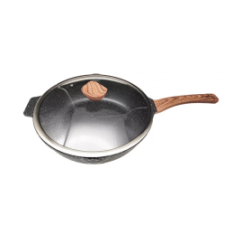 Bravo indukciós wok serpenyő fedővel, 28cm (B-4932) edény