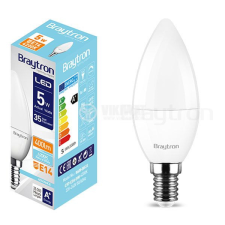 Braytron Led lámpa gyertya E-14 5W C37 természetes fehér Braytron izzó