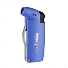 Brebbia pipagyújtó gömb alakú lánggal és beépített pipakellékekkel - kék öngyújtó