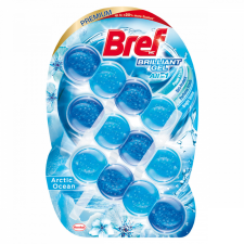 Bref Brilliant Gel Arctic Ocean WC frissítő 3 x 42 g tisztító- és takarítószer, higiénia