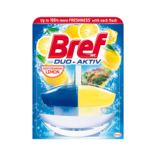BREF WC illatosító gél 50 ml + kosár Bref Duo Aktive Lemon tisztító- és takarítószer, higiénia