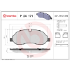 BREMBO fékbetétkészlet, tárcsafék BREMBO P 24 171