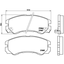 BREMBO fékbetétkészlet, tárcsafék BREMBO P 59 020 autóalkatrész