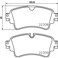 BREMBO fékbetétkészlet, tárcsafék P85154NX autóalkatrész