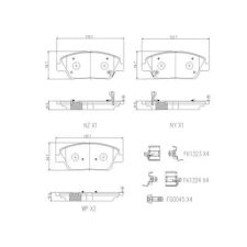 BREMBO fékbetétkészlet, tárcsafék P 06 126 autóalkatrész