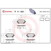 BREMBO fékbetétkészlet, tárcsafék P 11 021