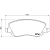 BREMBO fékbetétkészlet, tárcsafék P 23 088