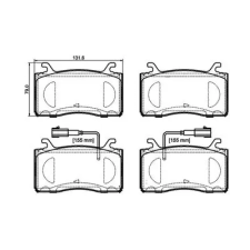 BREMBO fékbetétkészlet, tárcsafék P 23 185 autóalkatrész