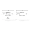 BREMBO fékbetétkészlet, tárcsafék P 24 043