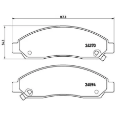 BREMBO fékbetétkészlet, tárcsafék P 34 005 autóalkatrész