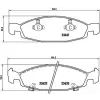 BREMBO fékbetétkészlet, tárcsafék P 37 005