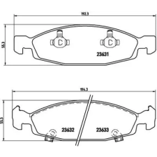 BREMBO fékbetétkészlet, tárcsafék P 37 005 fékbetét