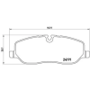 BREMBO fékbetétkészlet, tárcsafék P 44 014