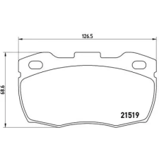 BREMBO fékbetétkészlet, tárcsafék P 44 015 autóalkatrész