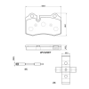 BREMBO fékbetétkészlet, tárcsafék P 48 007