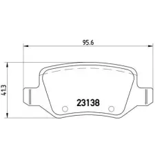 BREMBO fékbetétkészlet, tárcsafék P 50 058 fékbetét