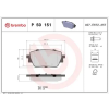 BREMBO fékbetétkészlet, tárcsafék P 50 151