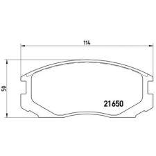BREMBO fékbetétkészlet, tárcsafék P 54 015 autóalkatrész
