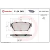 BREMBO fékbetétkészlet, tárcsafék P 54 063