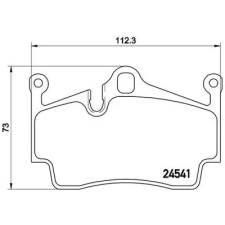 BREMBO fékbetétkészlet, tárcsafék P 65 028 autóalkatrész