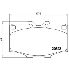 BREMBO fékbetétkészlet, tárcsafék P 83 006 autóalkatrész