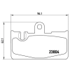 BREMBO fékbetétkészlet, tárcsafék P 83 059