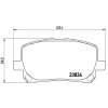 BREMBO fékbetétkészlet, tárcsafék P 83 061