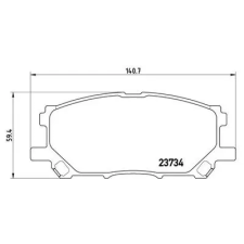 BREMBO fékbetétkészlet, tárcsafék P 83 067 autóalkatrész