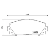 BREMBO fékbetétkészlet, tárcsafék P 83 106