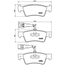 BREMBO fékbetétkészlet, tárcsafék P 85 068 autóalkatrész