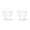 BREMBO fékbetétkészlet, tárcsafék P 85 181