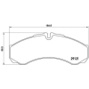 BREMBO fékbetétkészlet, tárcsafék P A6 017