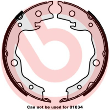 BREMBO fékpofakészlet, rögzítőfék BREMBO S 56 545 autóalkatrész