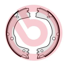 BREMBO fékpofakészlet, rögzítőfék S 30 543 autóalkatrész
