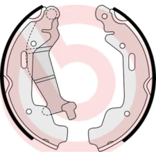 BREMBO fékpofakészlet S 59 516 autóalkatrész