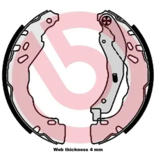 BREMBO fékpofakészlet S 61 544 autóalkatrész