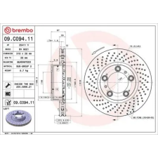 BREMBO féktárcsa 09.C094.11 autóalkatrész